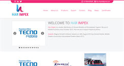 Desktop Screenshot of harimpex.com